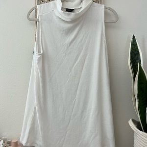 Torrid White Ribbed Sleeveless Top 2X